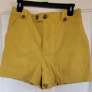 MAEVE for ANTHROPOLOGIE Yellow Casual Shorts